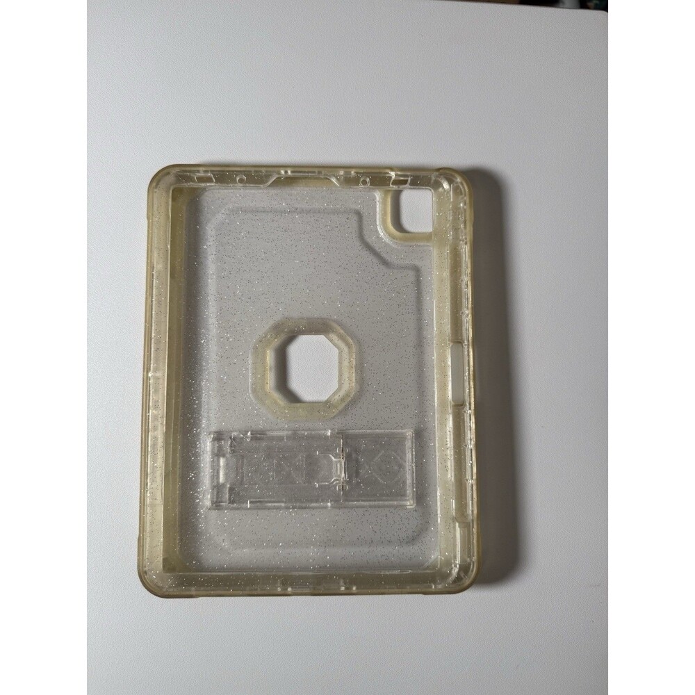 Clear Glitter iPad Case w/ Built-In Kickstand Protective Tablet Cover